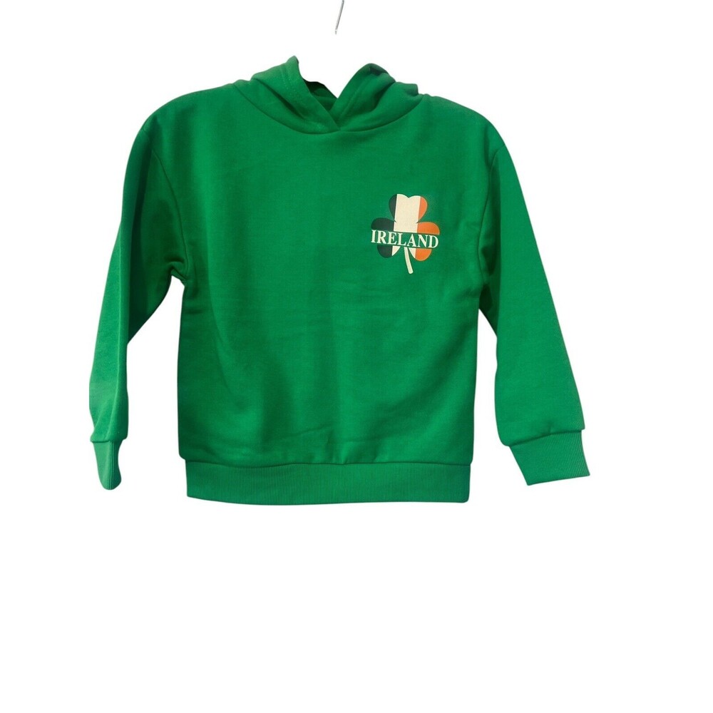 Ireland Sweatshirt Hoodie Pullover Green Size 5-6 Years Old